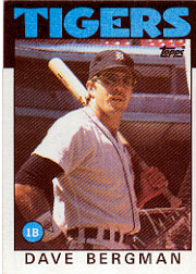 1986 Topps Baseball Cards      101     Dave Bergman